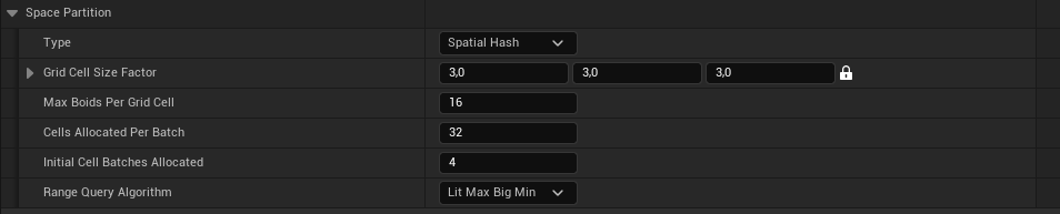Space Partition Settings Preview